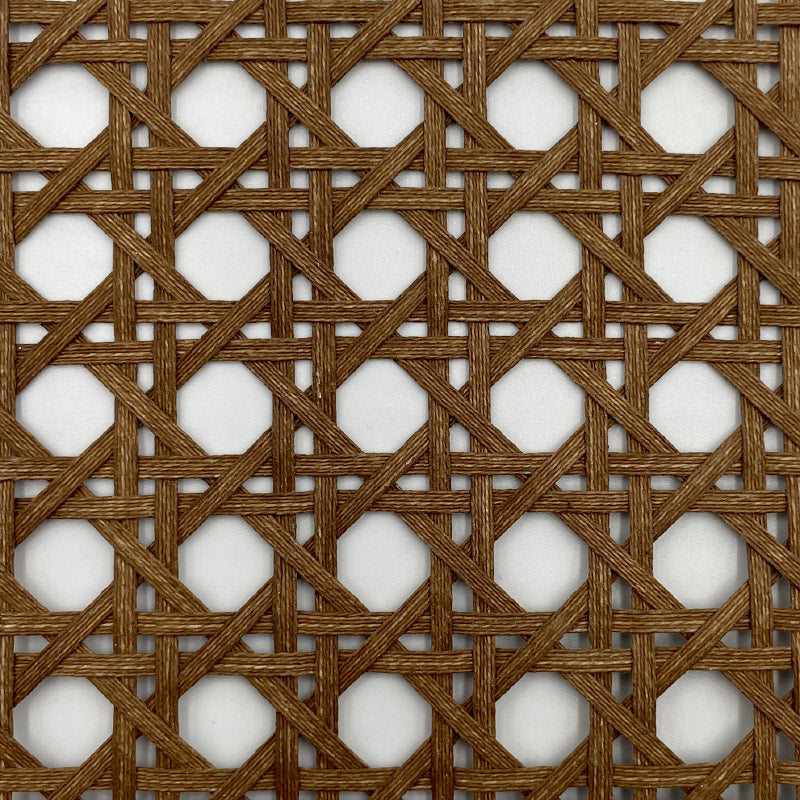 Ml Cotton Straw Fabric Cannage Brown Width: 80 cm