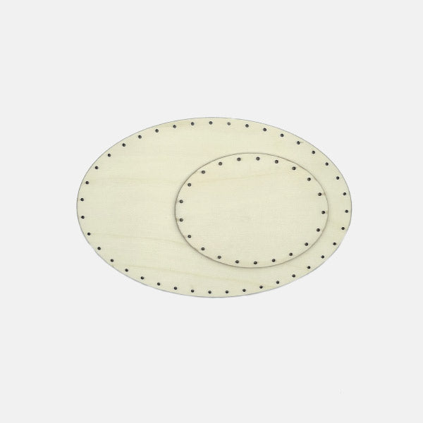 BASE MADERA CHOPO OVALADA 29 CM X 19 CM X 4.50 MM 'EL LLINDAR'