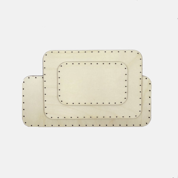 BASE MADERA CHOPO RECTANGULAR 21X13 CM X 4.50 MM 'EL LLINDAR'