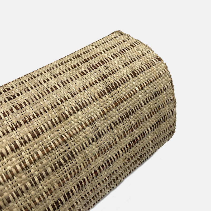 Metro lineal de Tejido de Palma - Varillas de Buri marrón ancho 91 cm.