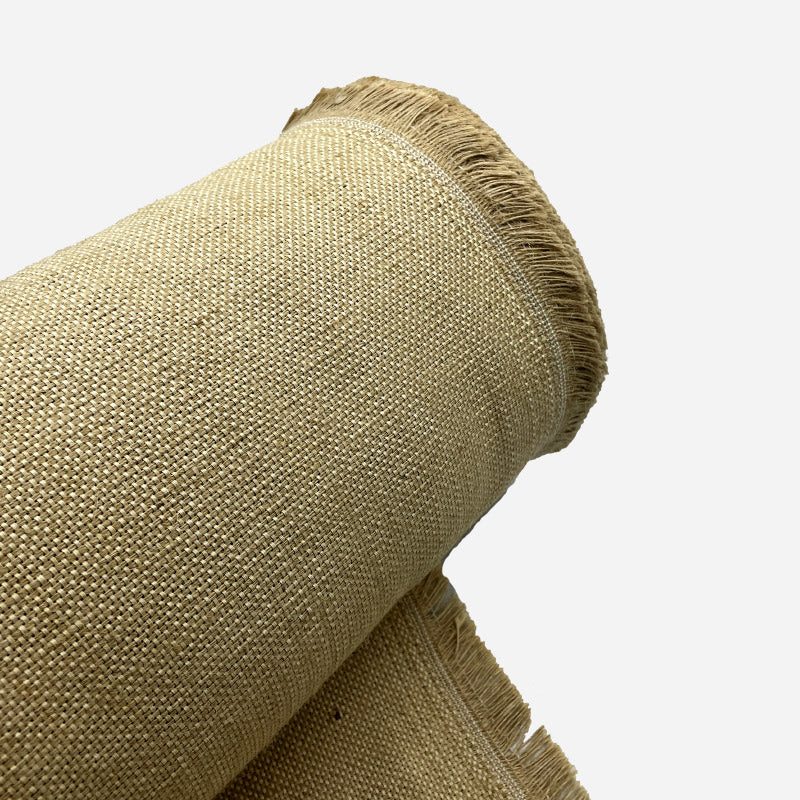Linear meter of jute fabric and recycled cotton straw, width 160 cm