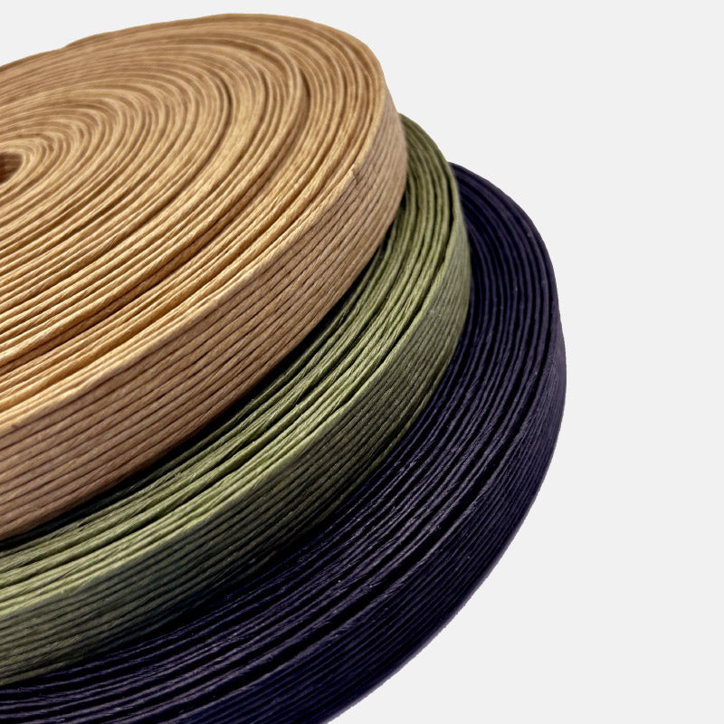 Cinta de papel color kaki ancho 12 mm Bobina de 15 mts.