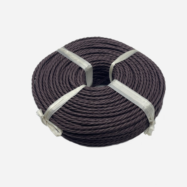 Dark brown Nordic type paper cord 4-mm. 500 grs. coil.