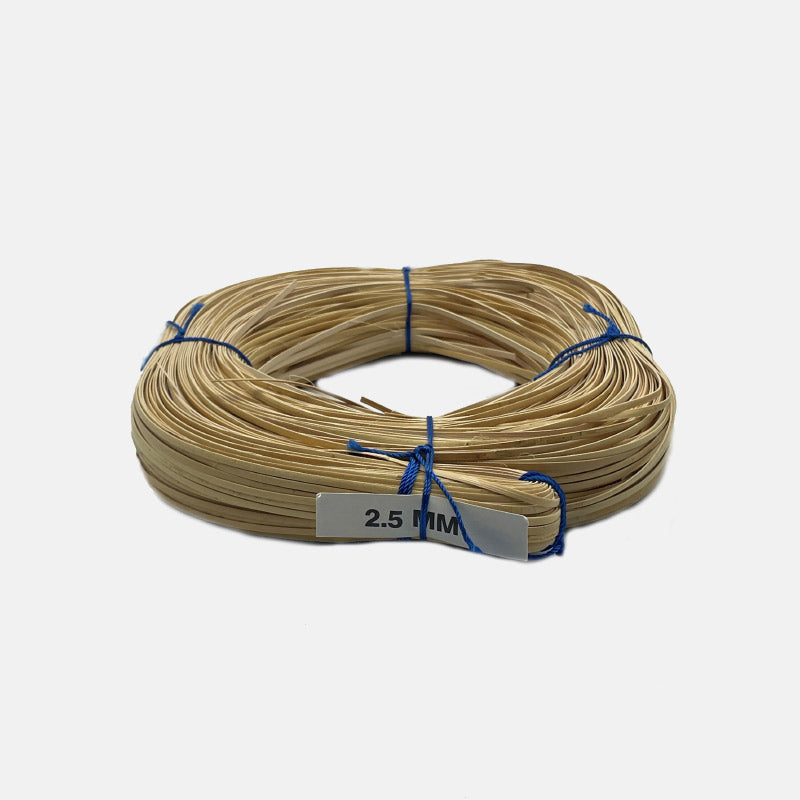 Sangle en rotin naturel (grille) 2,50 mm. bobine 250 grammes