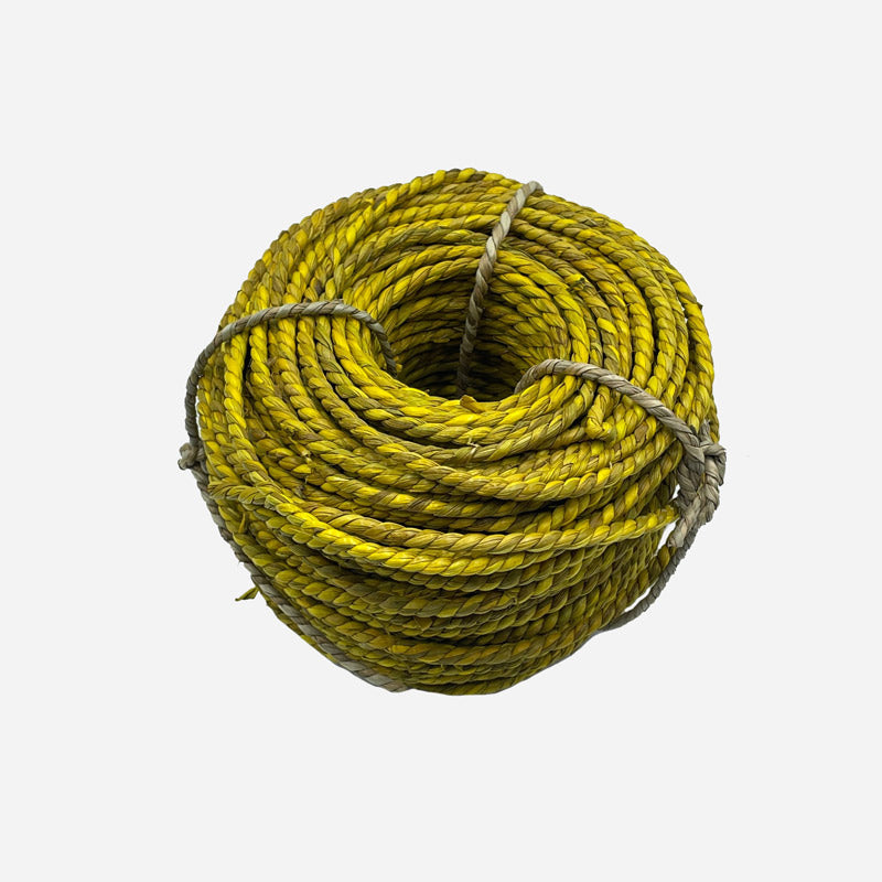 Cordel vegetal "Seagrass" Amarillo 2.50-3.00 mm Bobina 500gr. - Natkits
