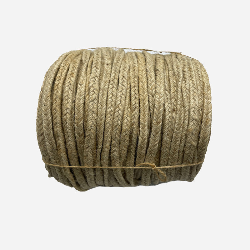 Trenza de Yute Natural 8/10 mm Bobina 2 kilos - 65 mtrs - Natkits