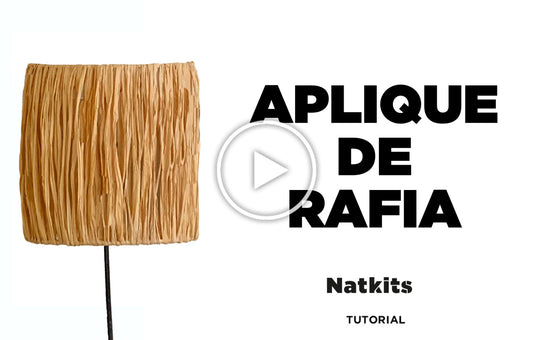 NAT06 - Aplique de Rafia Natural - Tutorial Completo