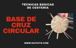 Técnicas Básicas de Cestería - Base de Cruz Circular