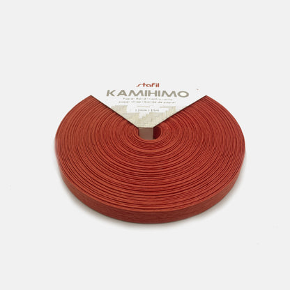 Cinta de papel color rojo ancho 12 mm Bobina  de 15 mts. - Natkits