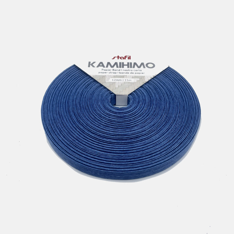 Cinta de papel color azul ancho 12 mm Bobina  de 15 mts. - Natkits