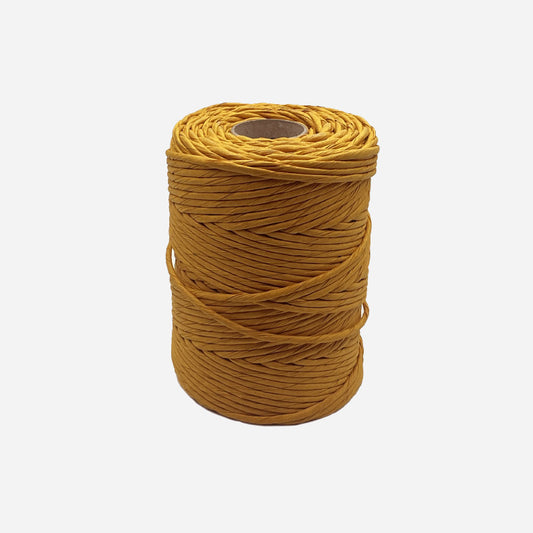 Pumpkin colored paper cord 4.50-5mm. 150m spool.