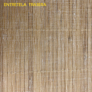 Panel de bambú natural  tira 7 mm sobre entretela Medida 122x244 cm.