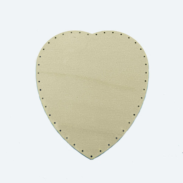 BASE MADERA CHOPO FORMA CORAZON 26X23 CM  4.50 MM 'EL LLINDAR'