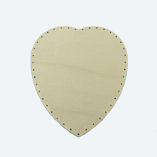 BASE MADERA CHOPO FORMA CORAZON 26X23 CM  4.50 MM 'EL LLINDAR'
