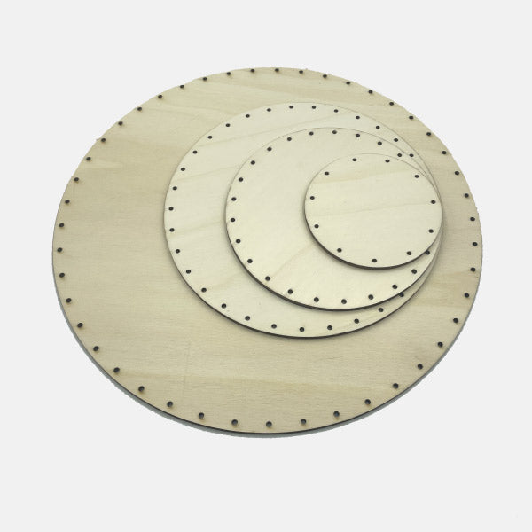 BASE MADERA CHOPO CIRCULAR DIAMETRO 21 CMX  4.50 MM 'EL LLINDAR'