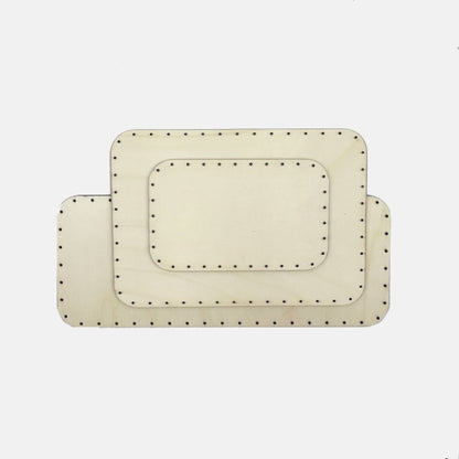 BASE MADERA CHOPO RECTANGULAR 21X13 CM X 4.50 MM 'EL LLINDAR'