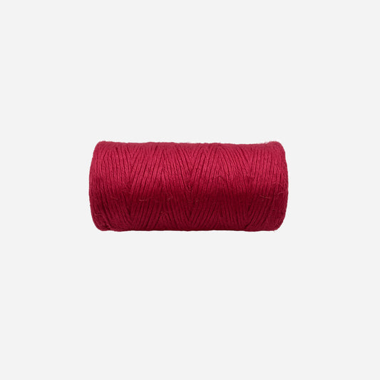 Bobina de hilo de Yute Natural Magenta 1.50 MM.  (100 grs)