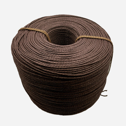 Dark brown Nordic type paper cord 4-mm. 8 kilogram coil.