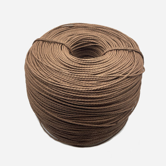 Nordic type paper cord, 4-mm brown color. 8-kilogram coil.