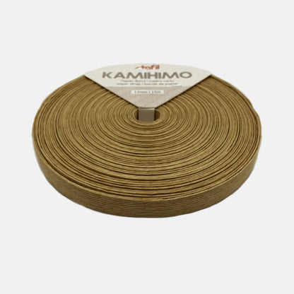Cinta de papel color kraft ancho 12 mm Bobina  de 15 mts.
