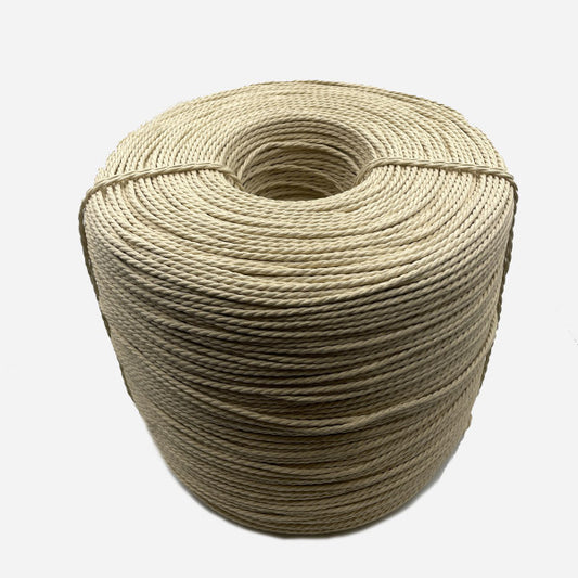 Nordic type paper cord, light Kraft color, 4-mm. 8 kilogram coil.