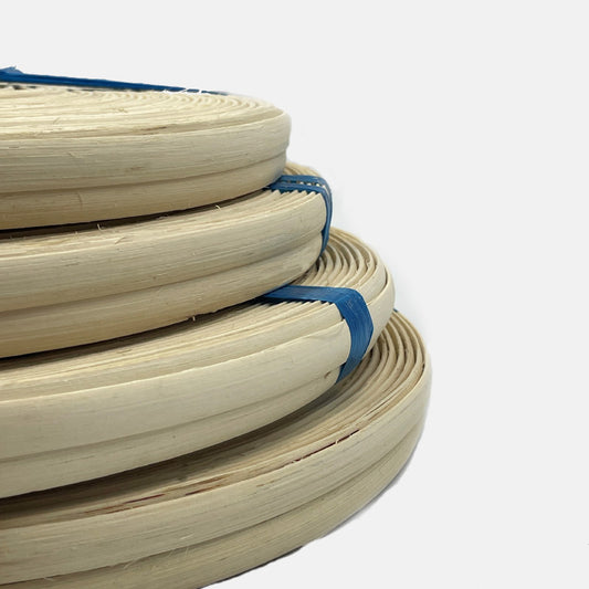 Peeled rattan pith strip 8-10 mm. 500 gr. coil.