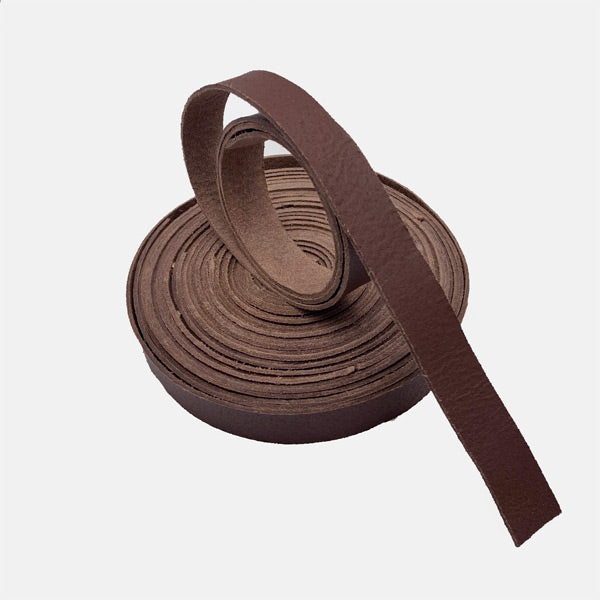 Copia de Cinta Cuero natural piel color marrón Chocolate   LARGO 100/120 CM Ancho : 3 cm  3.02€ + I.V.A. - Natkits