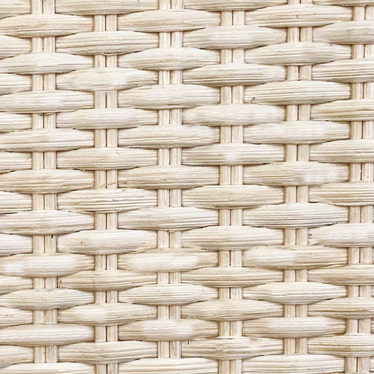 Metro lineal de Tejido de médula de ratán tupido, tiras de  5 mm x 2,50 mm  Ancho   60.96 cm.  Precio:  11,57€ + I.V.A - Natkits