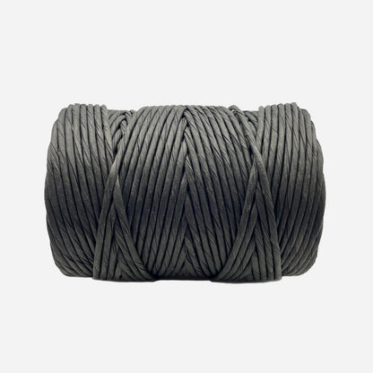 Black Danish type paper cord 4.50-5.00 mm 150m coil.