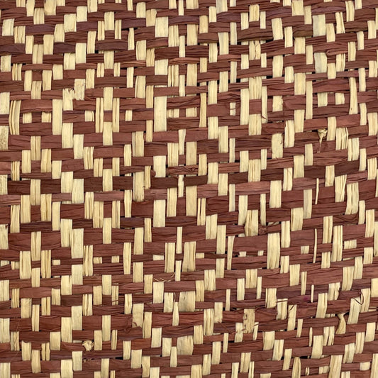 Linear meter of Natural-Caldera Rhombus raffia fabric, width 120 cm.