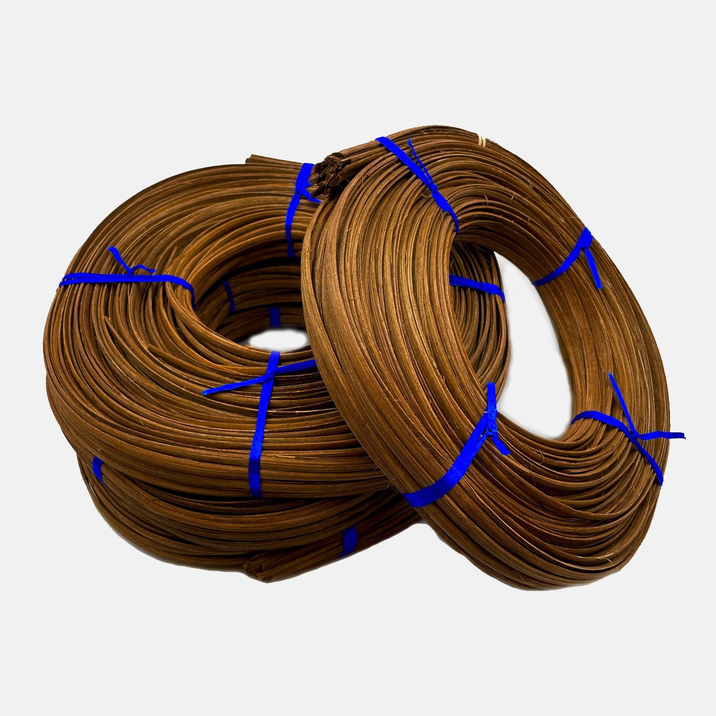 Strip peeled rattan marrow 5/6 mm. Coil 250 gr. Walnut Brown