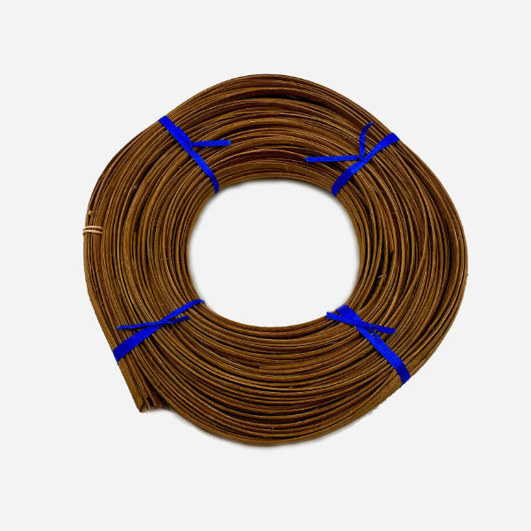 Strip peeled rattan marrow 5/6 mm. Coil 250 gr. Walnut Brown