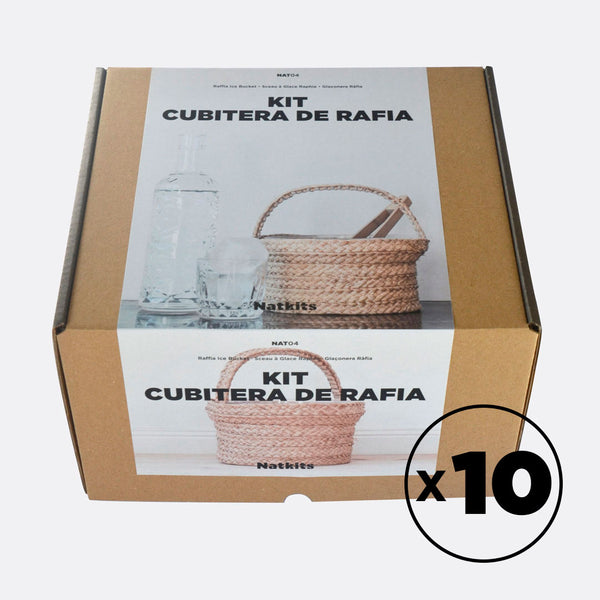 Caja 10 alumnos — NAT04 Cubitera de Rafia - Natkits