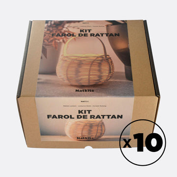 Caja 10 alumnos — NAT03 Farol de Rattan - Natkits