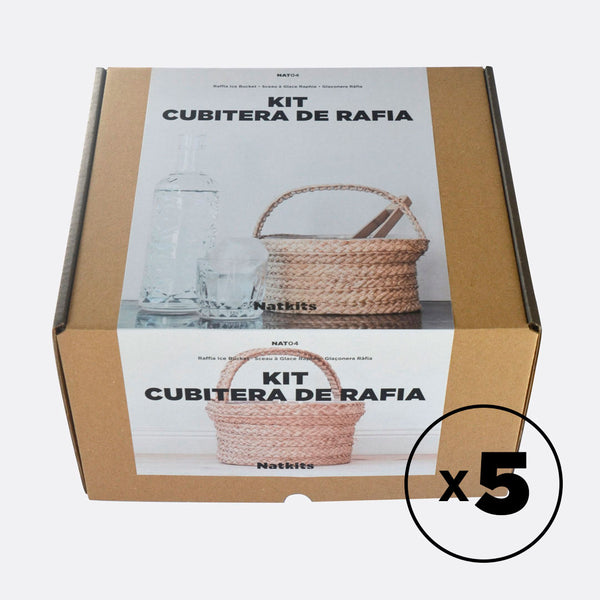 Caja 5 alumnos — NAT04 Cubitera de Rafia - Natkits